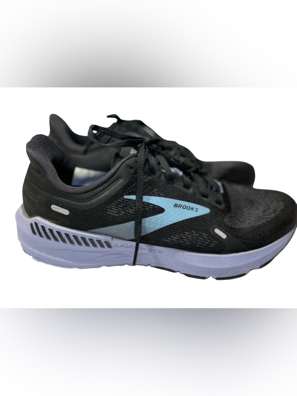 Brooks Launch GTS 9 Women’s Size 8.5 Black Blue Running Shoes No Insoles